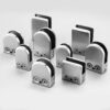 Stainless steel punching glass clip clamp for handrail tube glass balcony railing
