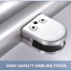 Stainless steel punching glass clip clamp for handrail tube glass balcony railing