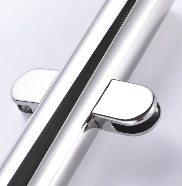 Stainless steel punching glass clip clamp for handrail tube glass balcony railing