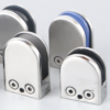 Stainless steel punching glass clip clamp for handrail tube glass balcony railing