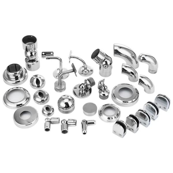 Stainless steel glass balcony staircase handrail tubes hardware pipes accessories