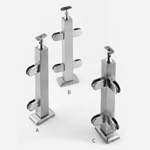 Factory price stainless steel stair railing fittings in balustrade & handrails