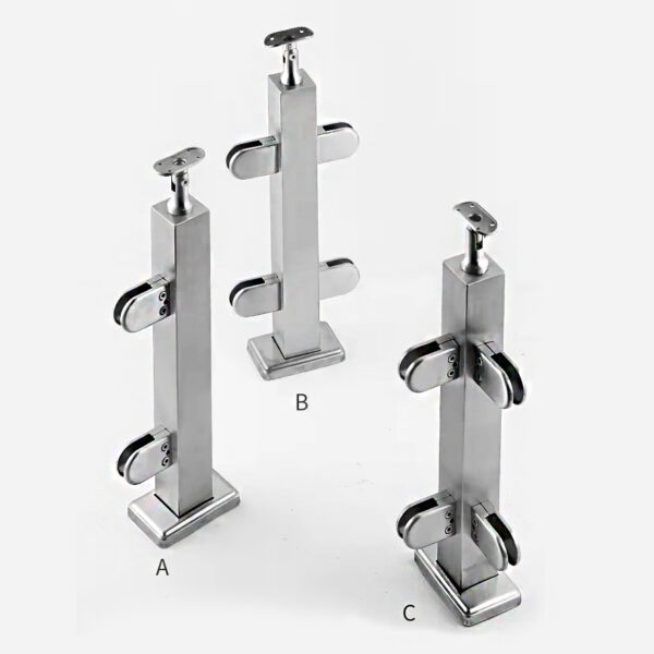 Factory price stainless steel stair railing fittings in balustrade & handrails