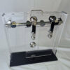 Stainless steel zinc alloy 25mm round tube glass sliding door fittings