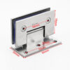 Stainless steel glass shower hinge zinc alloy bathroom clip fittings for 8-12mm