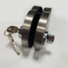 Free holes stainless steel glass door lock sliding door patch fittings