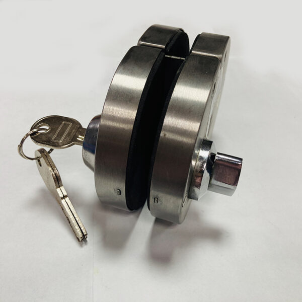 Free holes stainless steel glass door lock sliding door patch fittings