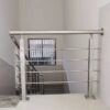 Stainless steel square round tube 38mm/50mm handrail pipe staircase post