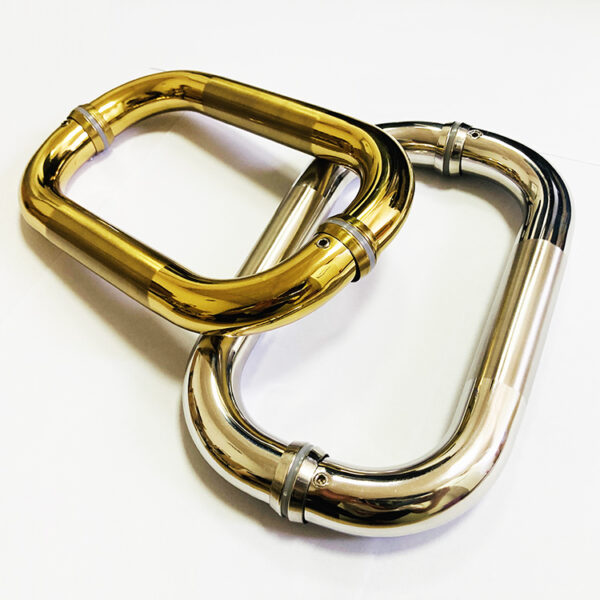 Shower room round tube 19mm/25mm/32mm glass door stainless steel O shape pull handles