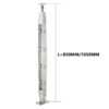 Stainless steel glass balcony post 850mm 1050mm height staircase handrail tube pillar