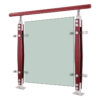 Stainless steel glass balcony post 850mm 1050mm height staircase handrail tube pillar