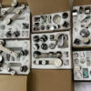 Stainless steel zinc alloy 25mm round tube glass sliding door fittings