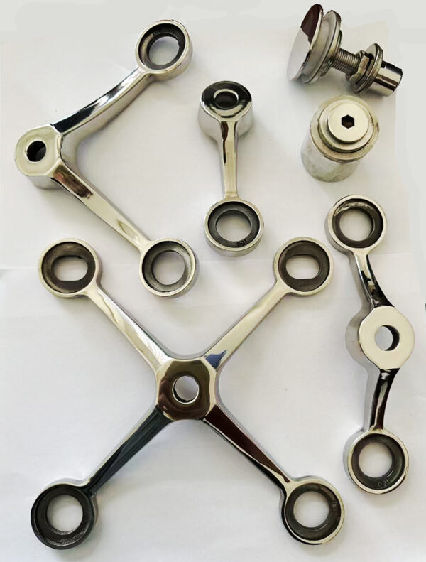 Stainless steel curtain wall glass canopy spider connector routels