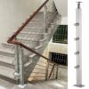 Stainless steel square round tube 38mm/50mm handrail pipe staircase post