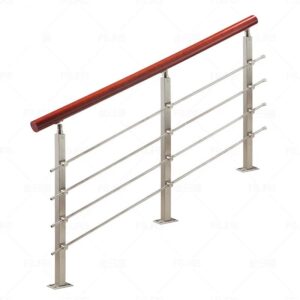 Stainless steel square round tube 38mm/50mm handrail pipe staircase post