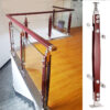 Stainless steel glass balcony post 850mm 1050mm height staircase handrail tube pillar