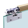 Stainless steel sliding Glass Door Roller Hanging Wheel Rail Track Fittings