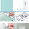 Stainless steel shower hinge zinc alloy glass door clip wall to glass accessories