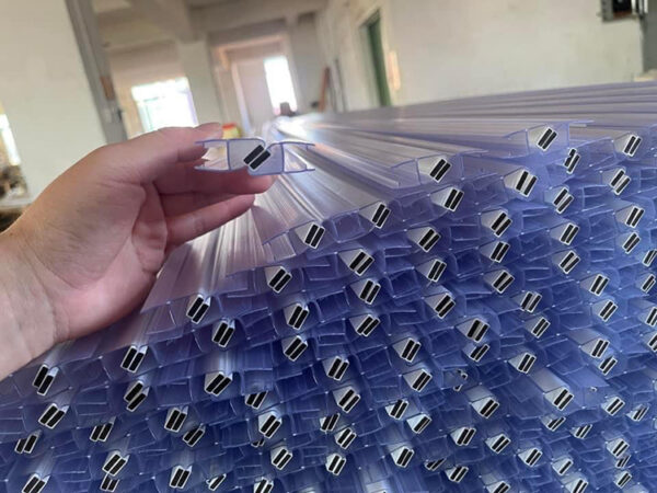 Magnetic glass shower door rubber strip seal for 6-12mm glass