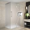 Stainless steel shower hinge zinc alloy glass door clip wall to glass accessories