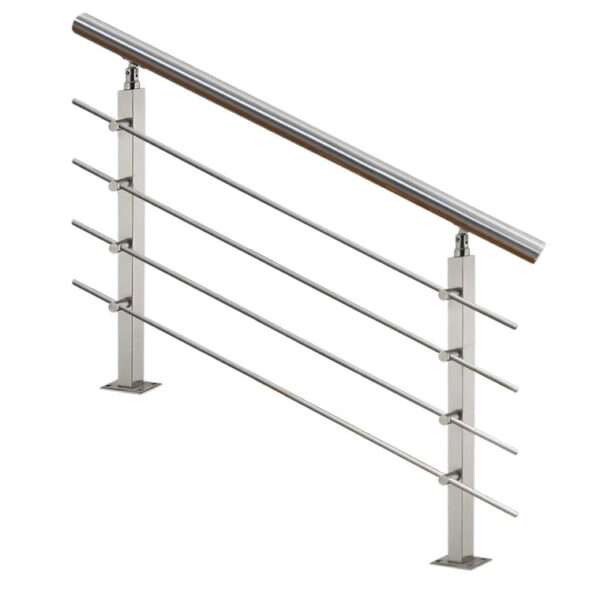 Stainless steel square round tube 38mm/50mm handrail pipe staircase post