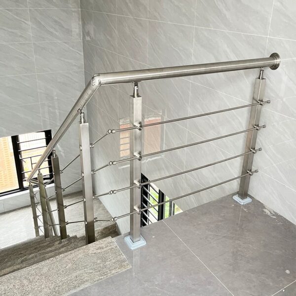 Stainless steel square round tube 38mm/50mm handrail pipe staircase post