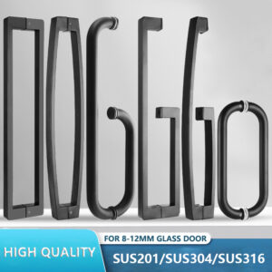 High quality stainless steel glass shower door handles
