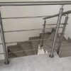 High quality stainless steel tube stair railing balustrade handrail post fittings