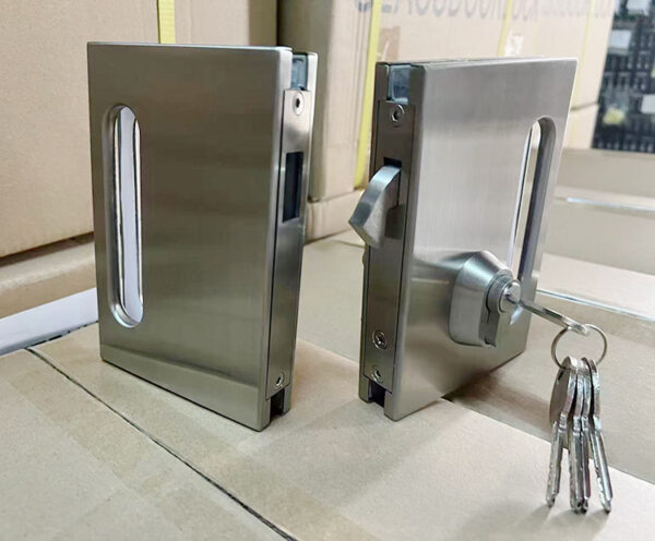 Stainless steel 304 glass to glass door lock padlock with keys