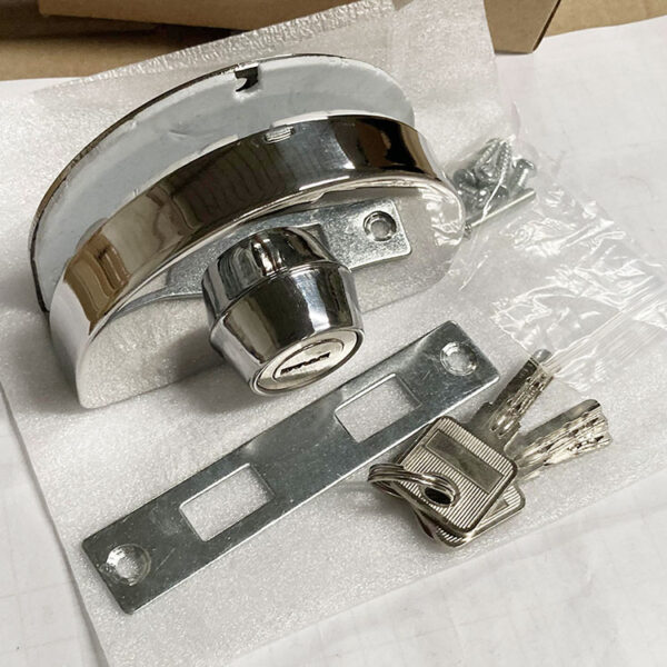 Free holes stainless steel glass door lock sliding door patch fittings