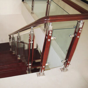Stainless steel glass balcony post 850mm 1050mm height staircase handrail tube pillar