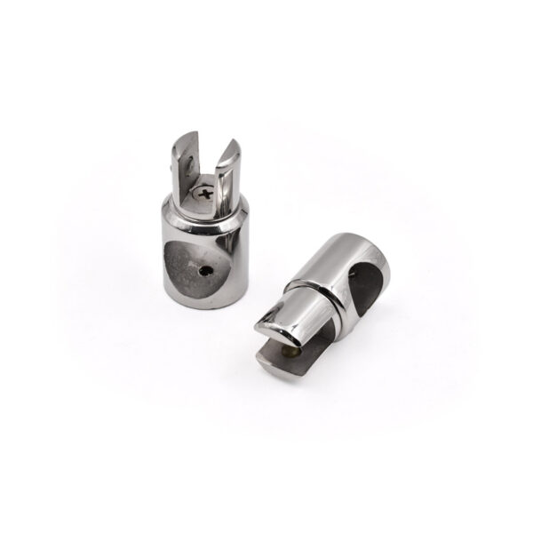 Glass sliding door fittings stainless steel zinc alloy 19-25mm round tube connector