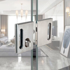 Stainless steel 304 glass to glass door lock padlock with keys